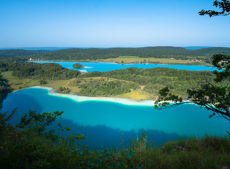 The four lakes belvederes in the Jura