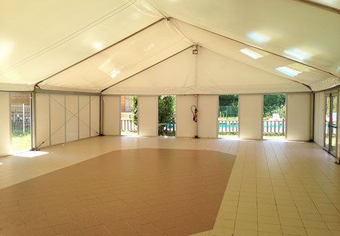Großes Zelt für Gruppenaufenthalte Campingplatz Le Val d'Amour