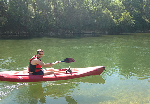 Go down the La Loue by canoe, camping le Val d'Amour in Ounans