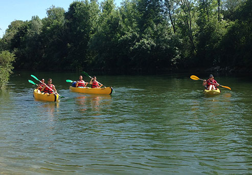 Afzaktocht op de Loue, camping le Val d'Amour in Ounans