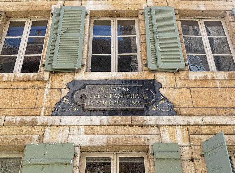 Birth house of Pasteur in Dole in the Jura