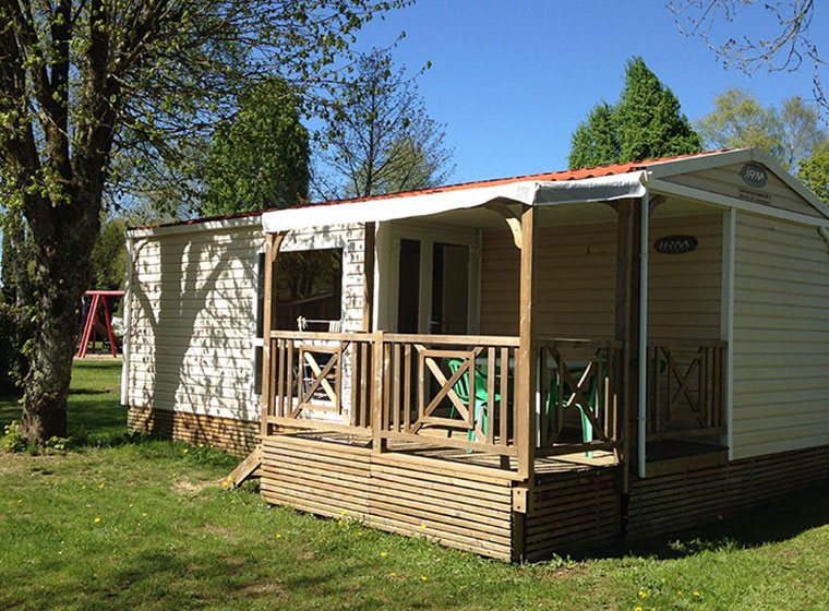 Loggia mobile home camping Val d'Amour