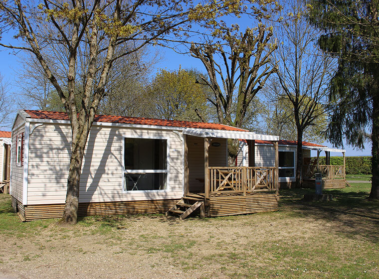 Loggia mobile home camping Val d'Amour