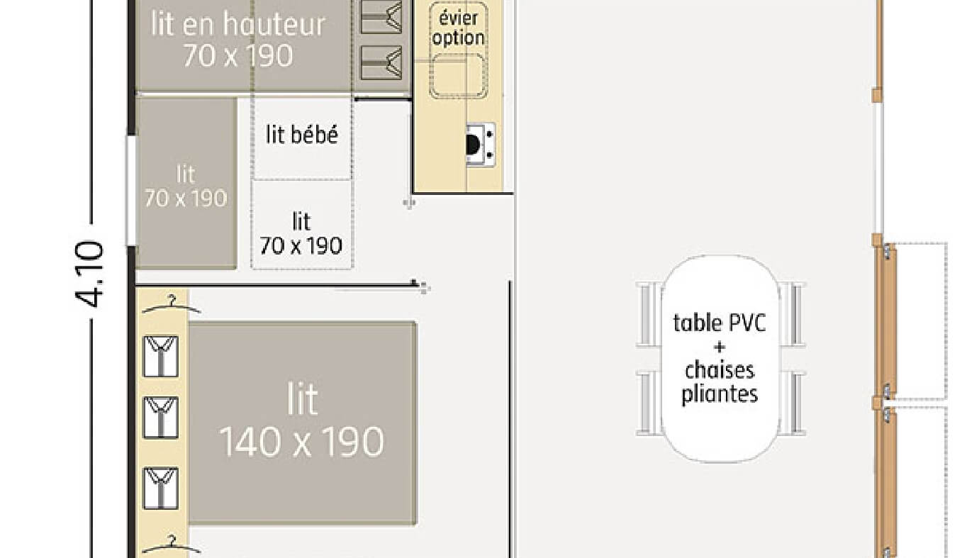 Plan mobil-home Tithome