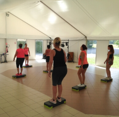 Animations pilate en journée au camping le Val d’Amour dans le Jura