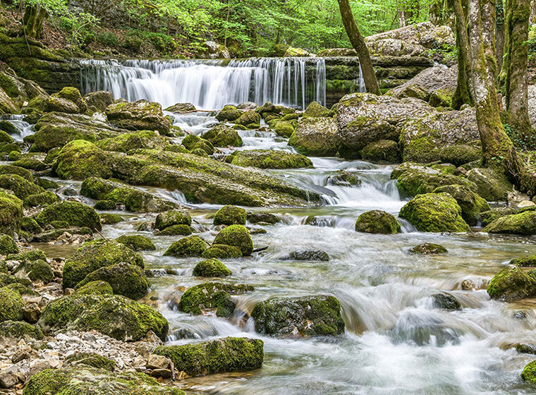 Die Wasserfälle des Hérisson